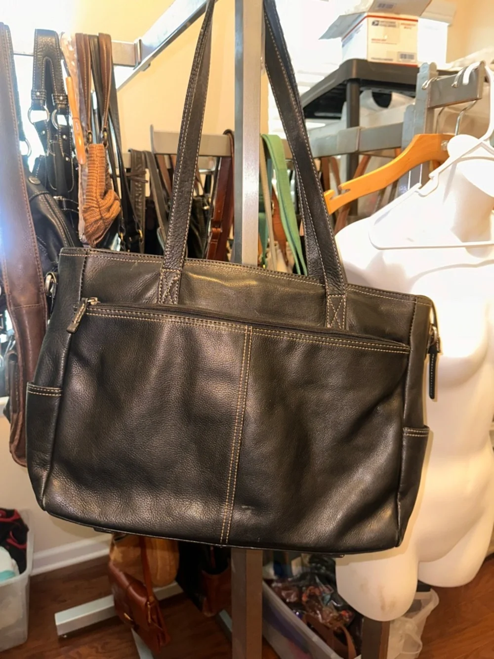 CLOSE OUT SALE Gianni Bernini Laptop Leather Retro Bag